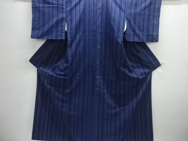 JAPANESE KIMONO / TSUMUGI / WOVEN STRIPE